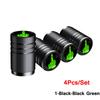 AUTCOAT 4Pcs/Set Car Tire Valve Caps Skull Wheel Valve Cap Auto Tyre Air Valve Stem Caps Dust Cover for Car Vehicles Styling