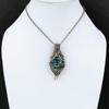 Copper Azurite Malachite Pendant Copper Wire Wrapped Pendant Copper Jewelry Real Gemstone Pendant Gift For Her Handmade Wire Wrapped Jewelry