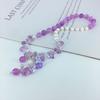 New purple crystal bracelet female cute sweet wind small fresh bracelet personalized jewelry pearl jewelry