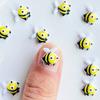 30/55Pcs New Cute Mini 3D Stereoscopic Little Bee Flatback Ornament Jewelry Making Manicure Hairwear Accessories A148