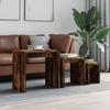 VidaXL Tables basses gigognes 3 pcs chêne fumé bois d'ingénierie 837824