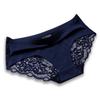 BUZZxSELECTION Seamless Underwear with Lace Stylish for TV013 Size T-Back Back, Women, (01 Navy, L)