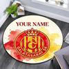 Custom Name,Galatasaray S.K Pattern Round rug,Carpet Rug for Living Room Bedroom Playroom ,Non-slip Floor Mat,Holiday Gifts and Birthday Gifts.