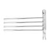 4 Stangen Edelstahl Wanddrehung Handtuchaufbewahrungsregal Ablagehalter Stange Badezimmer Organizer