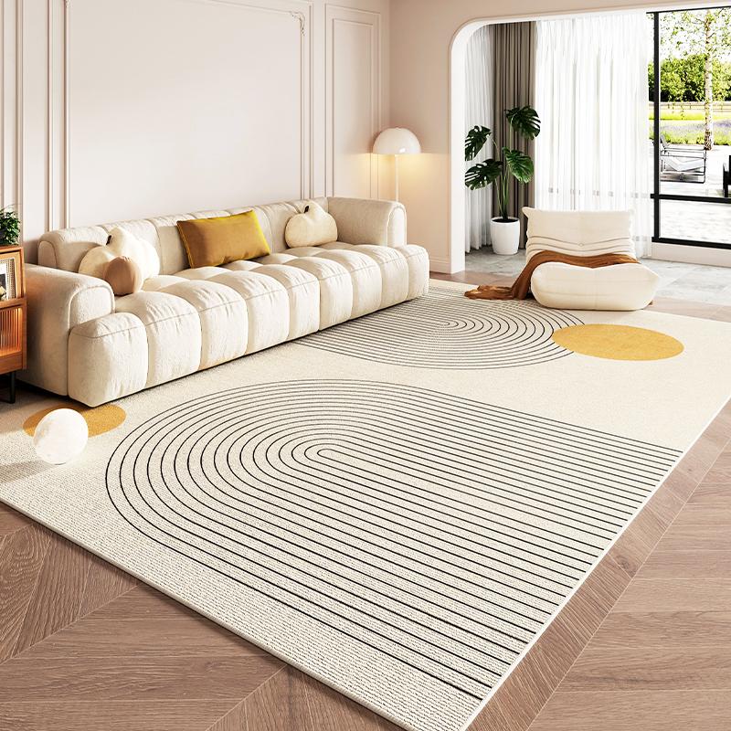 Modern Minimalist Living Room Carpets Light Luxury Sofa Coffee Table Rug Machine Washable Non-slip Carpet Bedroom Bedside Rugs