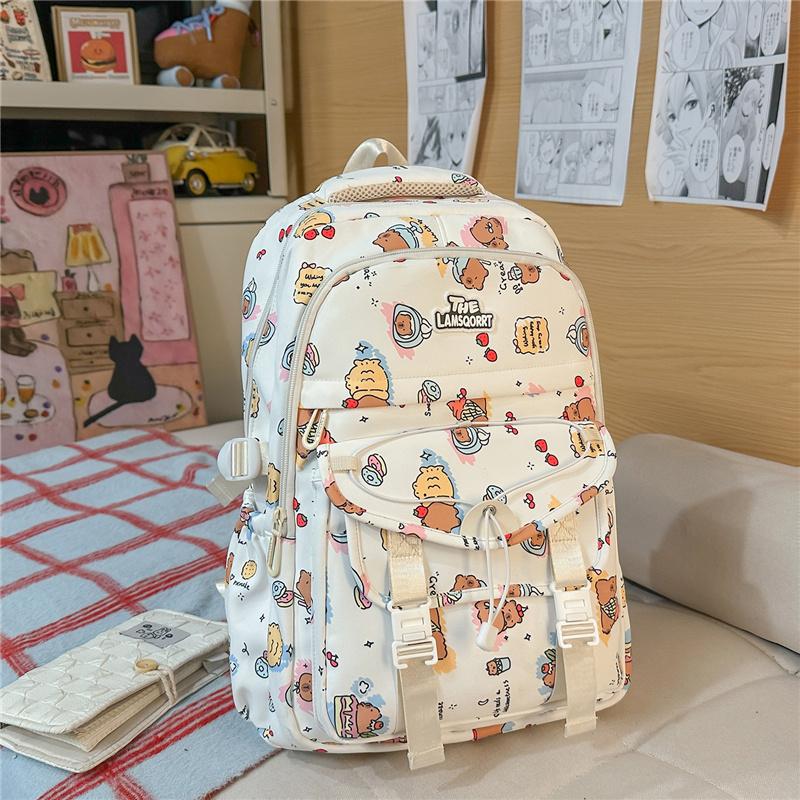 Студенческий Школьный Рюкзак Женский Большой Вместимости Туристический Рюкзак