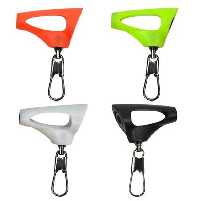 4Pcs Stable Fishing Sinkers Slip Clip Hooking Plastic Head Swivels Hooking Fishing Sinkers Slip Clip for Braids Fishing Line