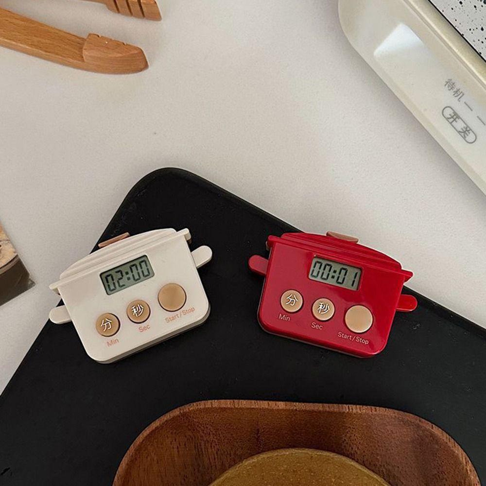 Cartoon Shape Countdown Timer LCD Time Manager Kitchen Timer  for Baking Cooking Sports Reminder