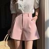 2026 Korean Style Women's Summer Suit Shorts, Slimming A-line, Loose Wide-leg, Versatile Casual Pants