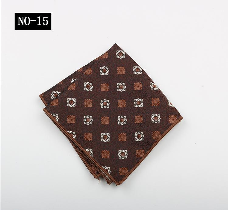 Kaffe Ficknäsduk Herrkostym High-End Mönster Polyester Siden Bankett Värd Retro Liten Fyrkantig Handduk Näsduk Bröstnäsduk