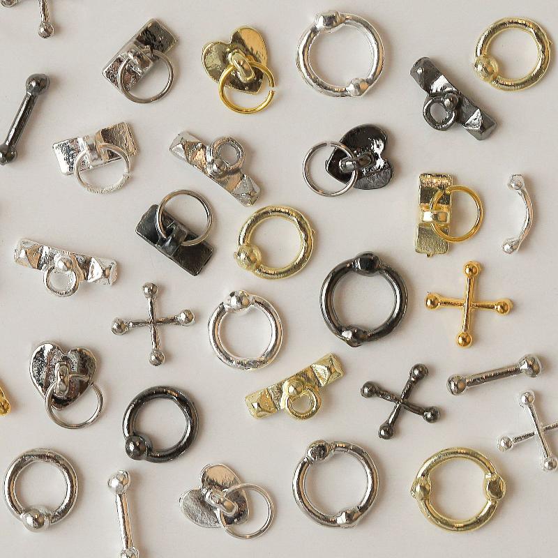 100Pcs 3D Punk Silver/White/Black/Gold Metal Parts Manicure Accessoire Nail Decoration Alloy Retro Circle Nails Art Charms