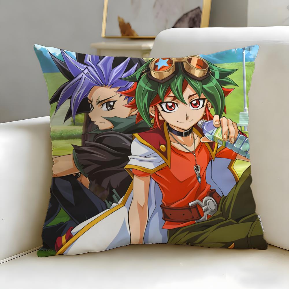 classic anime GX YuGiOh GX Cushion Cover Soft  EasyWash Pillow Case  Versatile for Couch Bed Travel and Office
