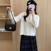Simple style design double zipper twist sweater jacket women's autumn and winter new versatile thick knitted cardigan women
