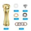 PATIKIL Reel Handle Knob Fishing Reel Power Handle for Reel Light Gold Replacement, Metal, Knob, S/D Accessories,