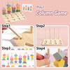 Toys Educational Montessori Wooden Color Shape Matching Puzzle Toy Beaded Threading Rope Game Fine Motor Early Toy for Kids Gift