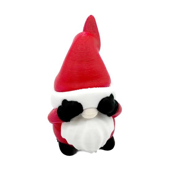 1/3Pcs 3D Printed Christmas Gnome Ornament No See Hear Speak Mini Faceless Dwarf Figurine Statue Sculpture Home Office Desktop Decoration