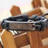 SCIONE Cross Scripture Bracelet Religious Handmade Leather Jewelry