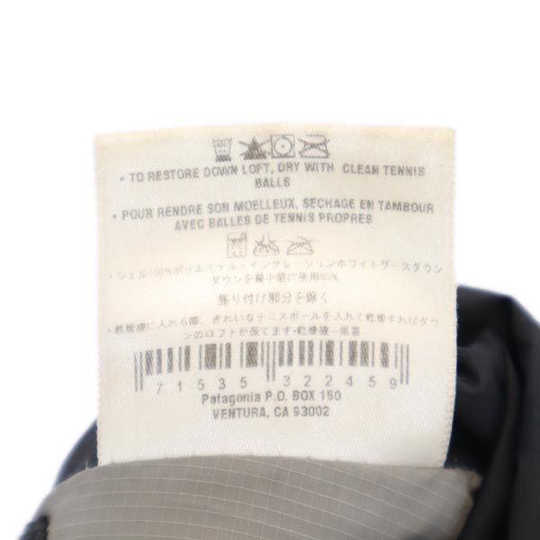 patagonia Outdoors Long sleeve Down jacket XL14 Black series logo Kid's Used