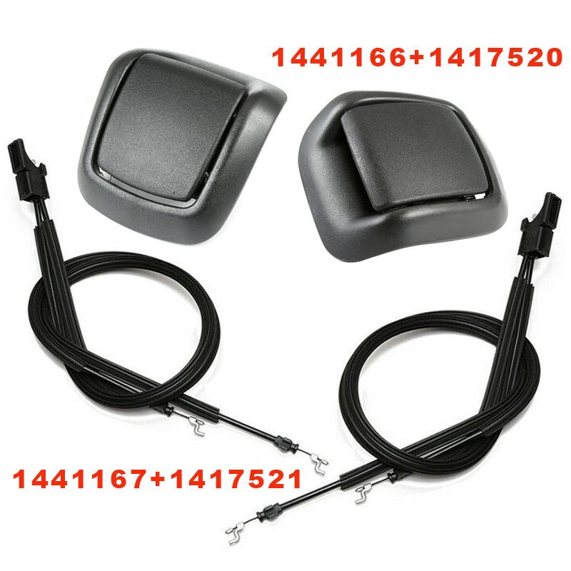 För Ford Fiesta MK6 3-dörars 2001-2008 Höger & Fram Vänster/Höger Säteslutningshandtag + Kabel 1441166 +1417520 1441167+1417521
