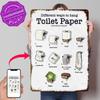 Funny Toilet Paper Hanging Guide D Texture Metal Poster Customized Wall Art Tin Sign Gift for Mancave Modern Home Decoration