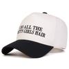 Unisex PRETTY GIRLS HAIR Letter Embroidery Baseball Caps Spring Autumn Outdoor Adjustable Casual Hats Sunscreen Hat Sports Cap