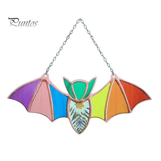 

Хэллоуин подвесной стеклянный ловец солнца украшение акриловый 2D летучая мышь орнамент готический автомобиль зеркало заднего вида декор для дома окна стены автомобиля M C