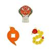 2025 Year of the Snake Zodiac Brooch Cartoon Spirit Snake Xianrui Chinese Style Natal Year Bag Decoration Dripping Oil