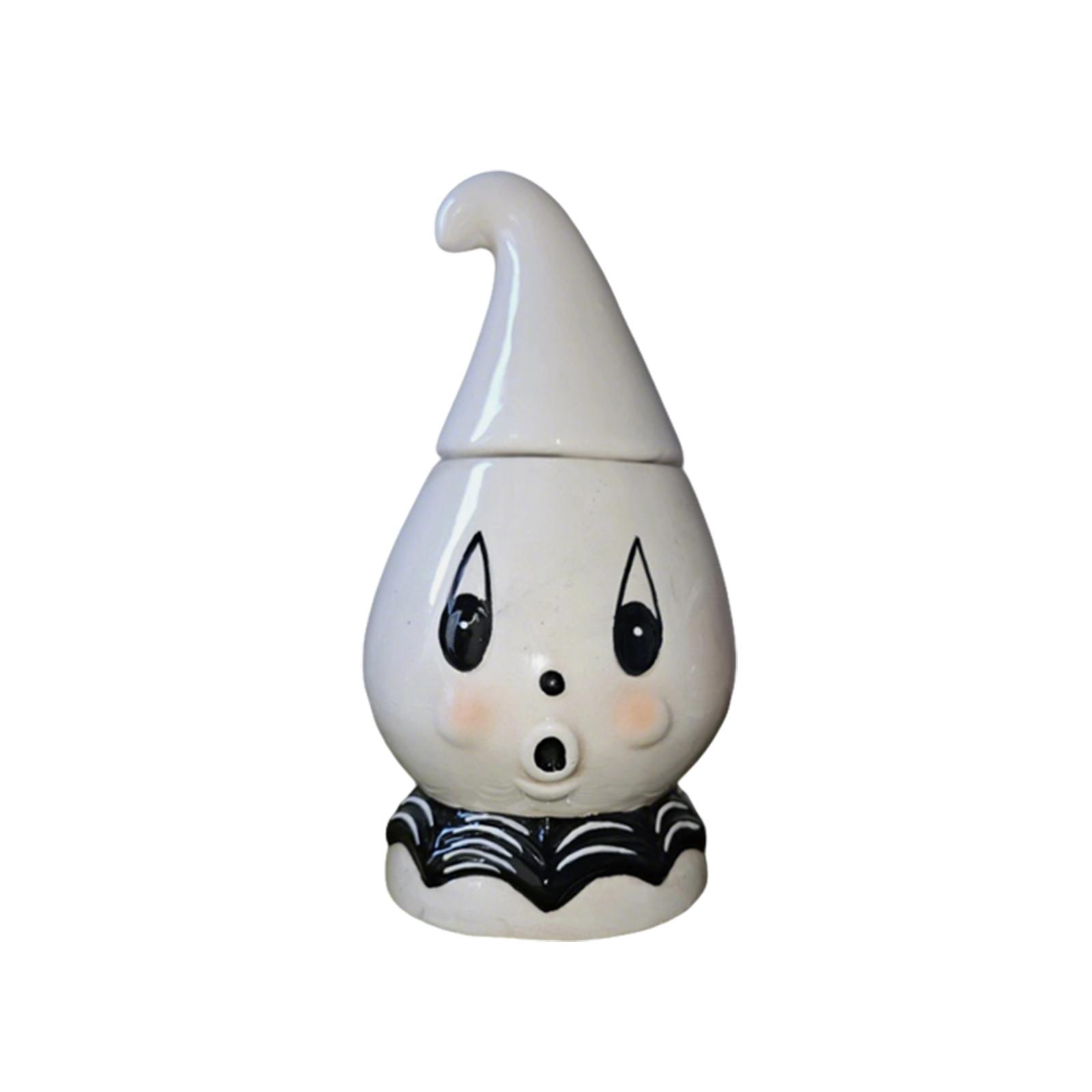 

Retro Halloween, Ceramic Retro Halloween Witch And Candy Jar Set, Adds A Retro Halloween Atmosphere, Halloween Decoration One Size