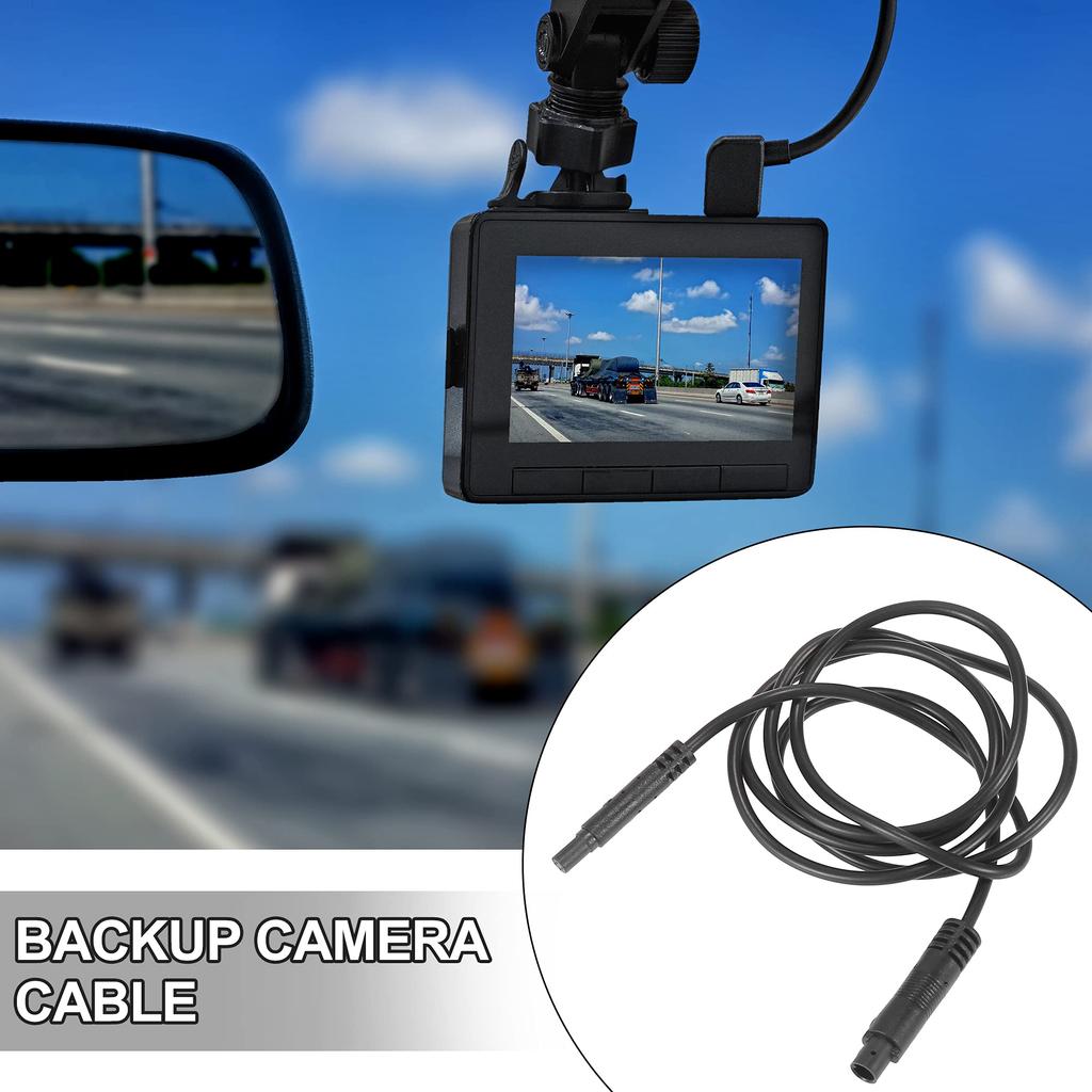 XAUTOHAUX Backup Camera Cable Extension Cable Dash Camera Cord Rear View Camera 4 Pin 1m