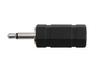 Mono Ultra Mini Jack to Mono Mini Plug Conversion Adapter F-FACTORY 2.5mm (Female) 3.5mm (Male) (2 pieces) PLG-N8808-2P
