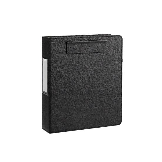 3 Ring Clipboard with Storage Magnetic Clip Board Folder with 5 Expandable File чёрный