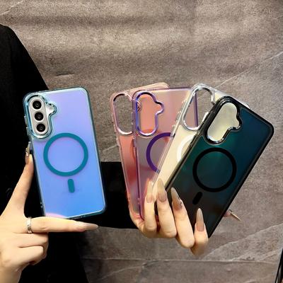 Bright Chameleon Magnetic Suction Suitable for Samsung A56 Mobile Phone Case Colorful A55 A06 Full Cover Super Anti Fall
