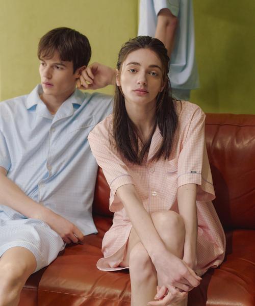

[CEID] [2PACK] (Unisex) Classic Petite Short Sleeve Pajama Set [Shipped from Korea] 100% Authentic M M