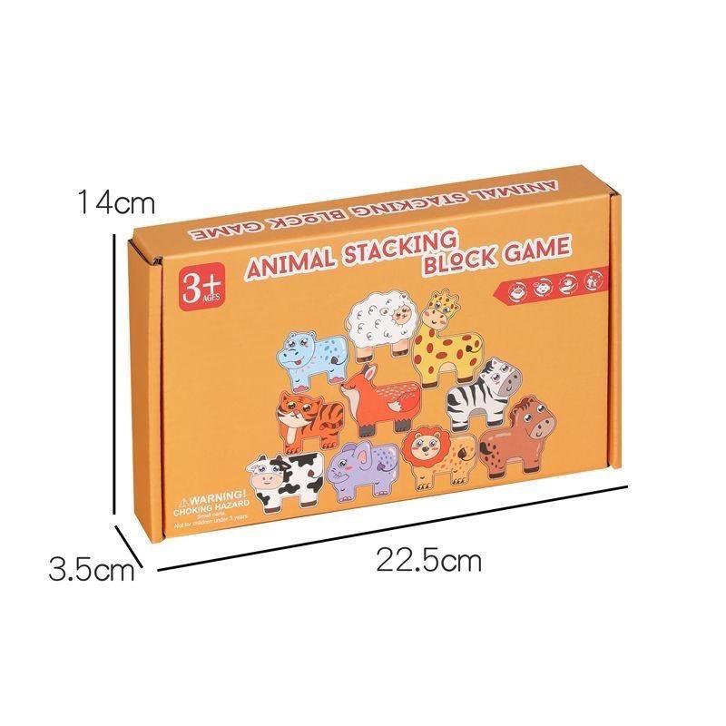 Animal Balance Wooden Stacking Blocks - Educational Toy for Children s Early Learning