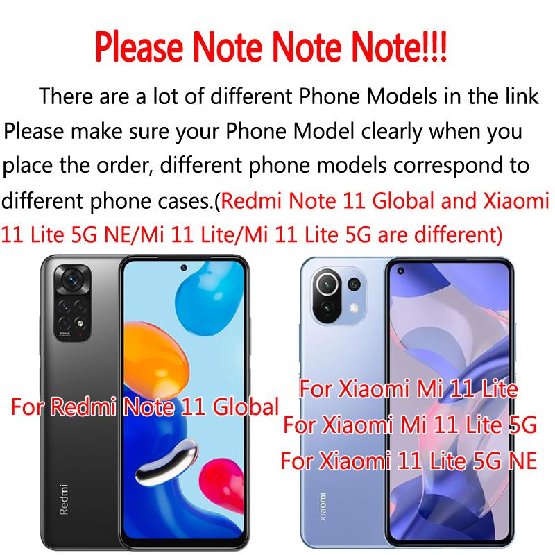 For Xiaomi 11 Lite 5G NE Case Armor Magnetic Suction Stand Full Cover Redmi Note 11S 11 Global Case Cover For Mi 11 Lite 5G NE