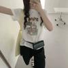 Spring New Style Casual Versatile Round-neck Printed Short-sleeved T-shirt Top