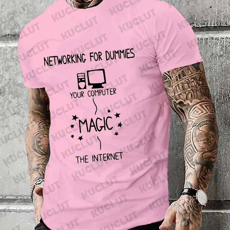 

T Shirt for Men 2024 Summer Hip Hop New Fashion Clothing Harajuku Retro Oversized Streetwear INTENET WORKS Vintage T-shirt XXXXXL серый