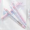 4 Pcs Pressing Pen 0.5mm Retractable Pen Black Ink Gel Pen Neutral Pen Writing Pen Ballet Strap Bows Gel Ink Pen