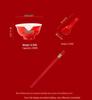Red Double Happiness Ceramic Tableware Set: Wedding Bowl, Spoon, and Chopsticks Gift