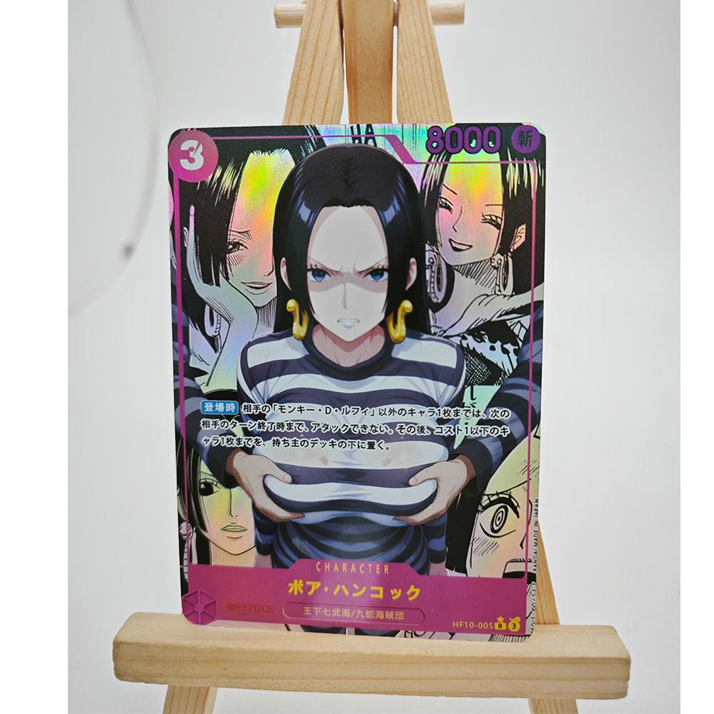 3pcs/set one piece opcg Boa HancockNami  Diy  Self Control Collect Signature Trading Flash Card Anime Cartoon Gift