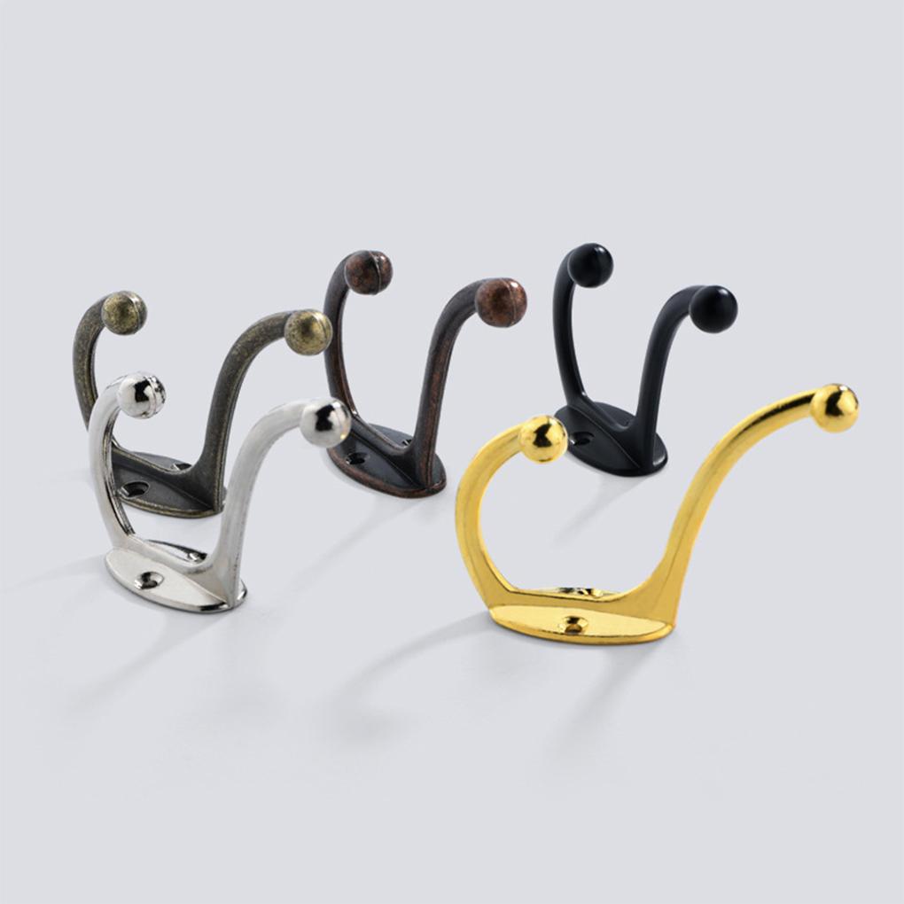 5 Pieces Clothes Hanger Wall Mounted Scarf Hat Hanging Storage Holder Keys Robe Hook Organizer Furnishing Shelf