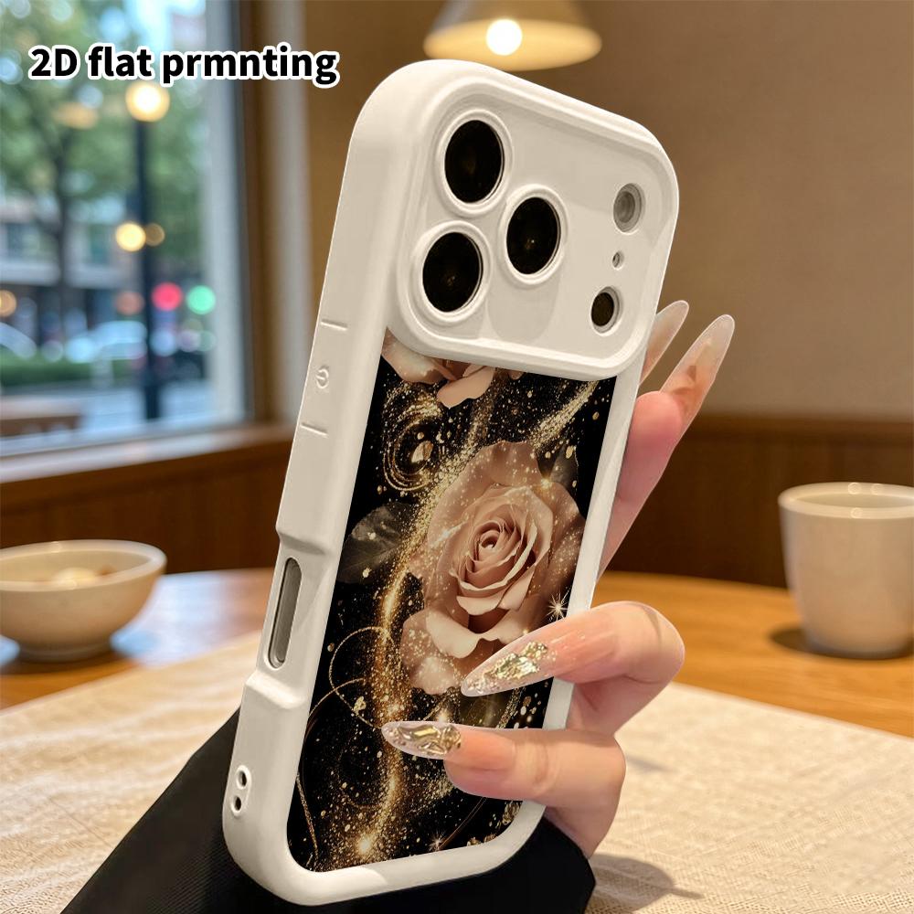 Phone Case: 2D Flat Design Suitable for iPhone 18 17 16 15 14 13 Pro Tiered Protective Case, Black Background, Christmas and Halloween Gift