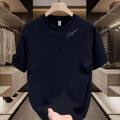 Couples Cotton T-Shirt Short Sleeve Black White Tops Breathable Comfortable Soft Casual Sport Tees