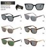 Elegant Men's Square Frame Sunglasses 6296 - Modern European American Design, Slimming Effect, UV Protection, Unisex Versatile.