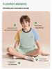 Kids' Summer Cotton Pajamas: Boys' Short Sleeve Lightweight Home Set for Tweens