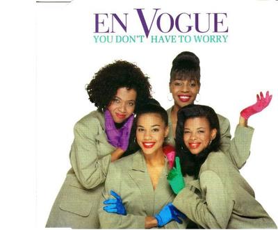 Disco de 7 polegadas EN VOGUE - You Don't Have To Worry A7812 Atlantic 1990 Reino Unido Dance & Eletrônica Usado