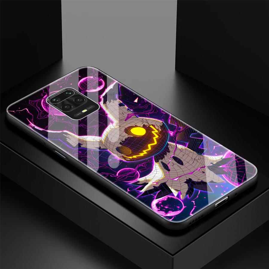 Glass Case for Xiaomi Redmi Note 15 14 Pro 12 13 10 12S A1 10S A2 Plus A5 11 Luxury Phone Cover Gengar Pokemon Cool