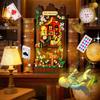 1068Pcs Fairyland Reflection Book Stand Building Blocks Moc Creative Book Nook Assembly Bricks Kid Educational Toy Birthday Gift