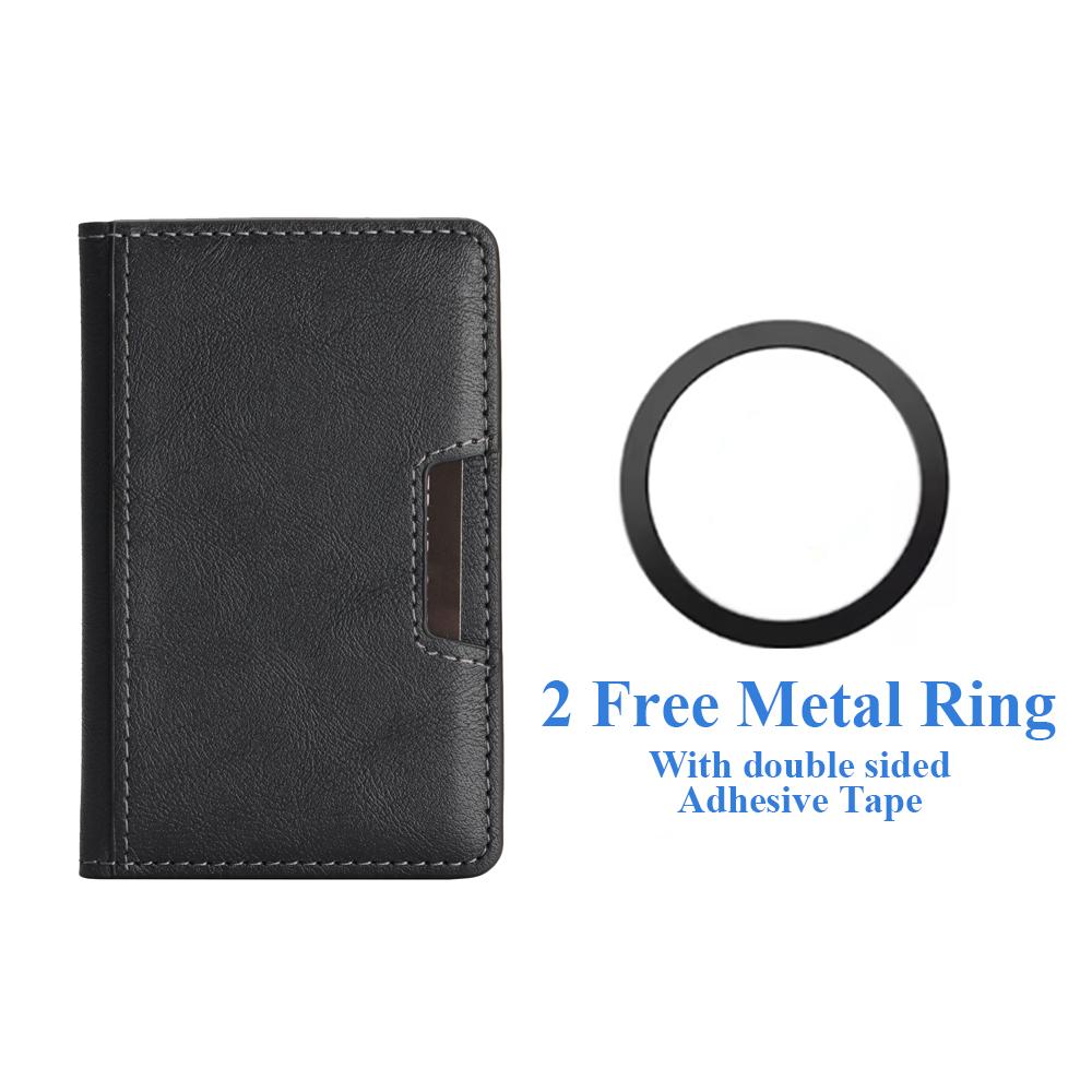 Magnetic Cards Slots Holder For iphone 16 15 14 13 12 11 Samsung Oppo Xiaomi Oneplus Google Phone Cards Bag for All Smartphones