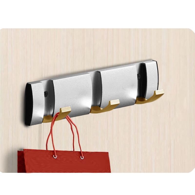 Coat Rack Wall Mount - Modern, Metal Wall Coat Rack Sturdy Wall Hook Rack Rail for Hanging Coat, Jacket, Clothes, Hat